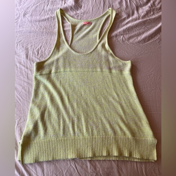 TNA Knit Oversized Racerback Tank M Pale Neon Green - Picture 12 of 15